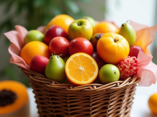 Beautifully arranged custom fruit basket by Canlı Meyve Pazarı